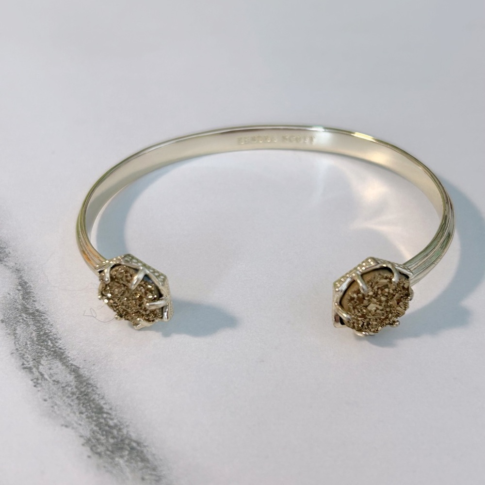 Kendra Scott Arden Gold Bracelet with Bronze/Warm Gold Druzy accents